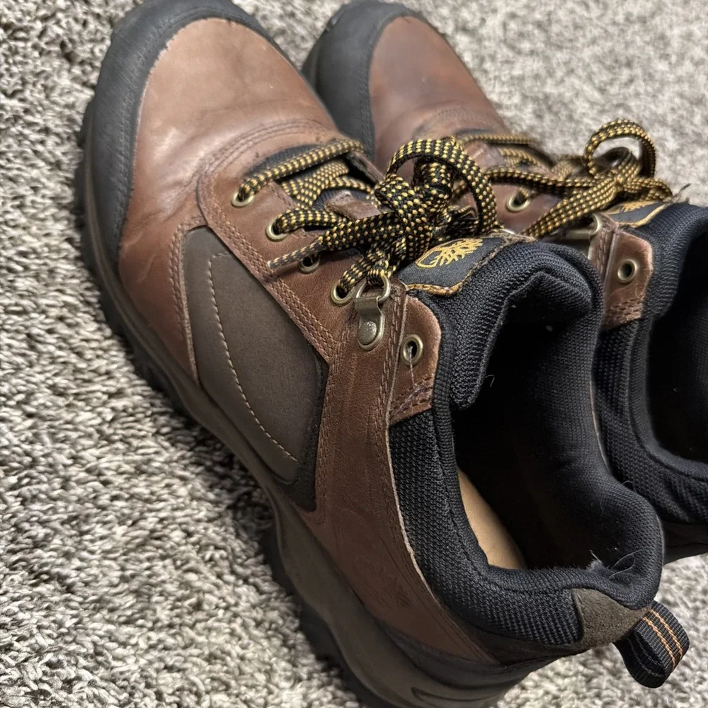 Timberland Mens 10.5 Mt. Maddsen Mid Hiking‎ Waterproof Boots Brown